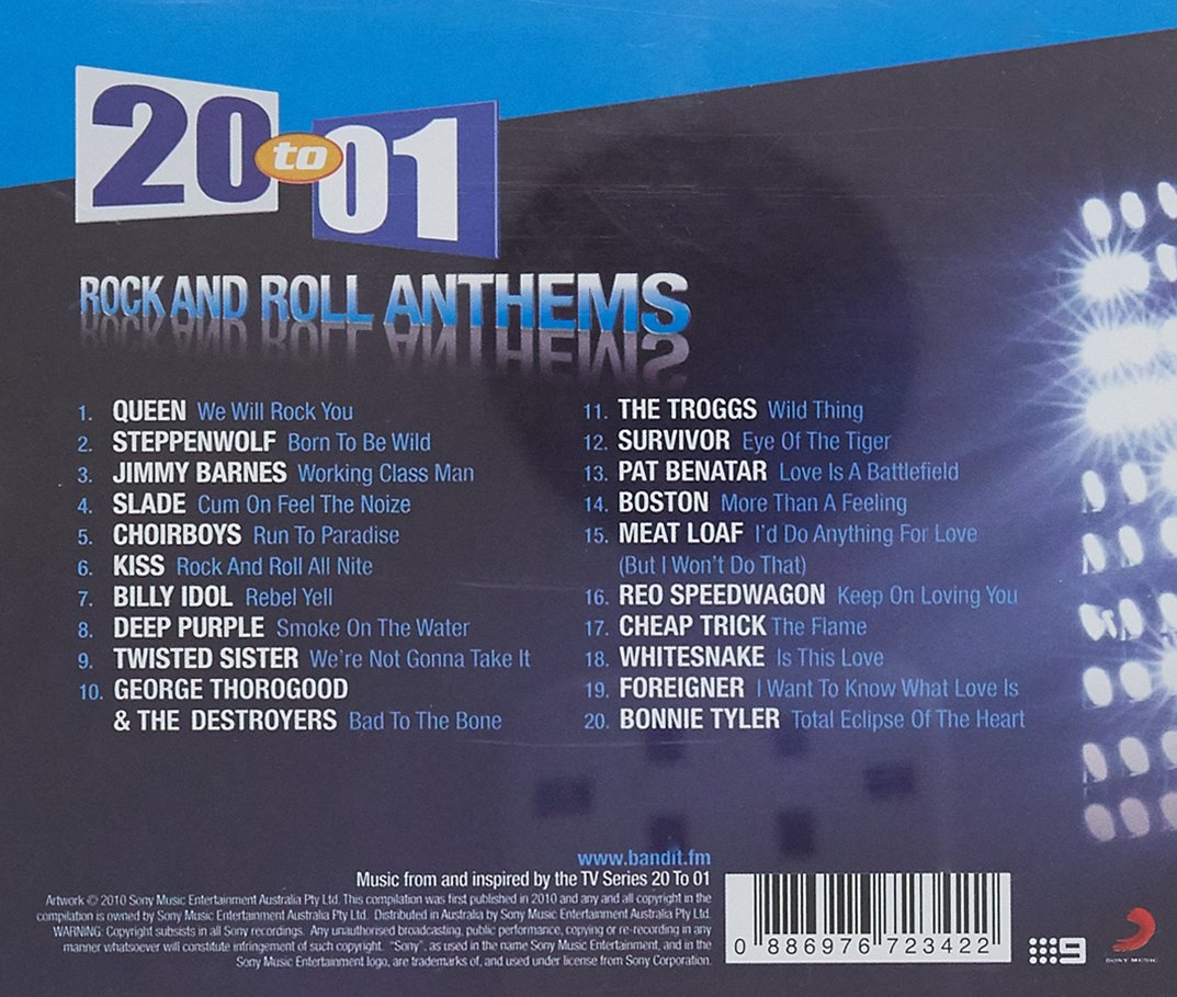 20 to 1 Rock & Roll Anthems