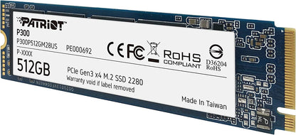 Patriot P300 M.2 PCIe Gen 3 x4 512GB Low-Power Consumption SSD