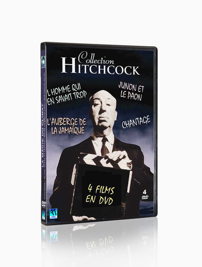 Collection Hitchcock L'homme qui en savait trop - l'Auberge de la Jamaïque- Junon et la paon - Chantage (4 DVD)
