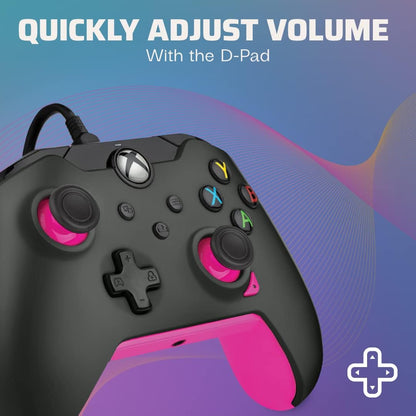 PDP Wired Controller Fuse Black for Xbox Series X|S, Gamepad, Wired Video Game Controller, Gaming Controller, Xbox One, Officially Licensed - Xbox Series X
