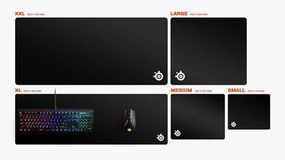 SteelSeries QcK Prism Cloth Gaming Mouse Pad - 2-zone RGB Illumination - Real-time Event Lighting - Optimized For Gaming Sensors - Size XL (900 x 300 x 2mm) - Black + RGB RGB Prism XL Black + RGB