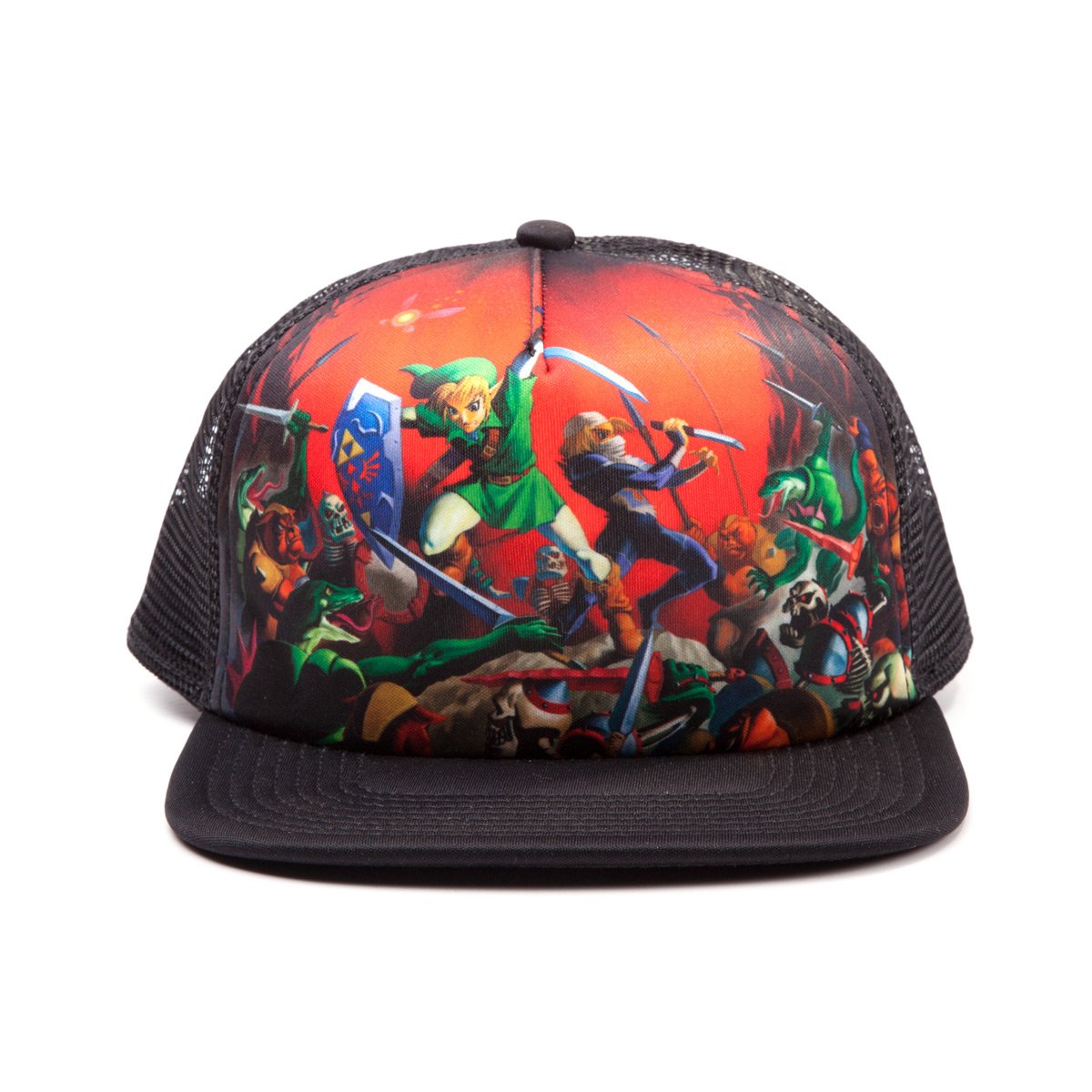 The Legend Of Zelda - Nintendo: Difuzed - The Legend Of Zelda - Zelda Ocarina Of Time: Trucker Snapback Cap (Cappellino)