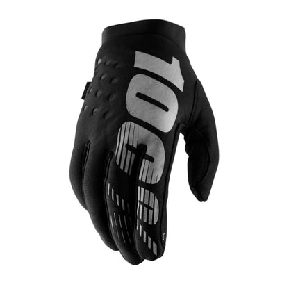 100% Brisker Cold Weather Glove Black / Grey L