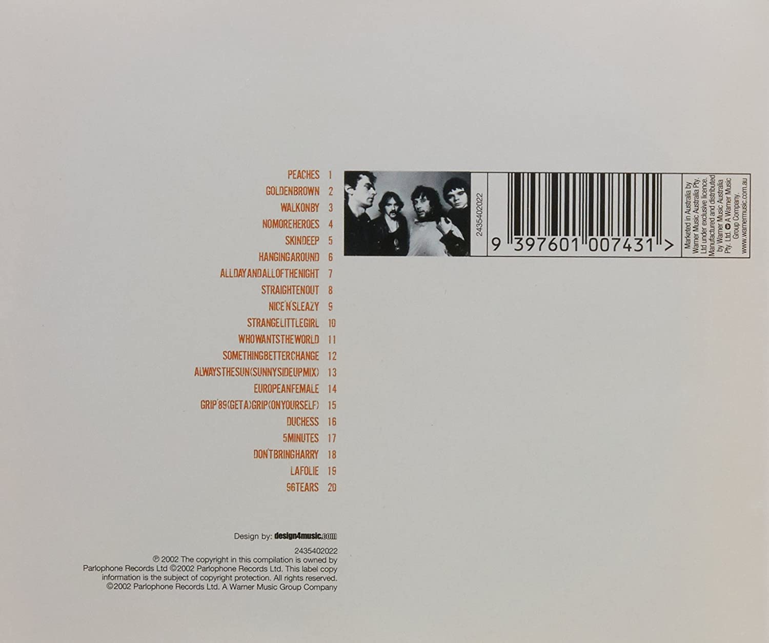 STRANGLERS - PEACHES : VERY BEST OF THE STRANGLERS