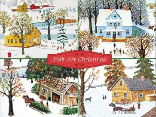 Folk Art Christmas Deluxe Notecard Collection