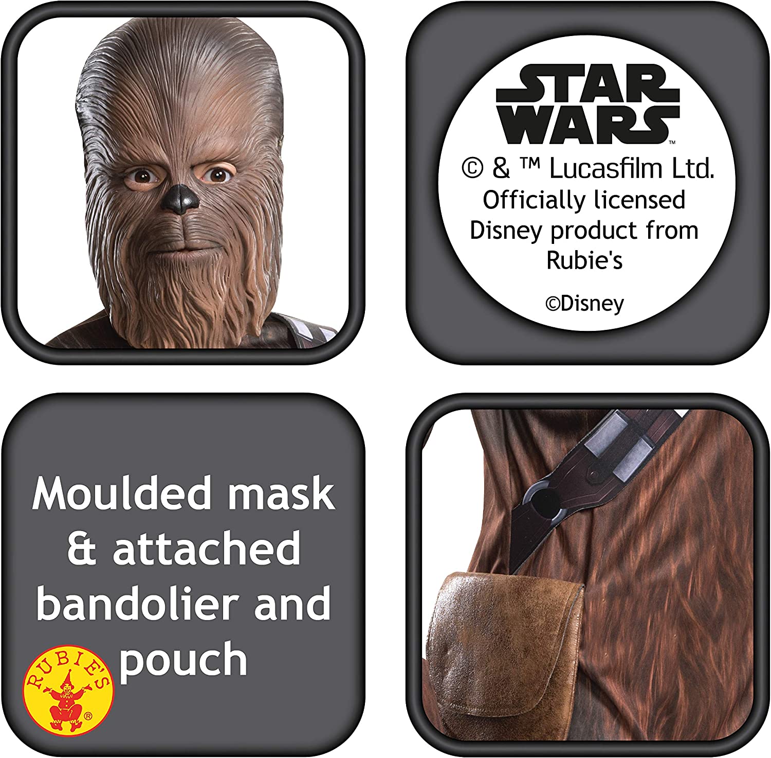 Rubie's Official Disney Star Wars Chewbacca, Children Costume - Medium