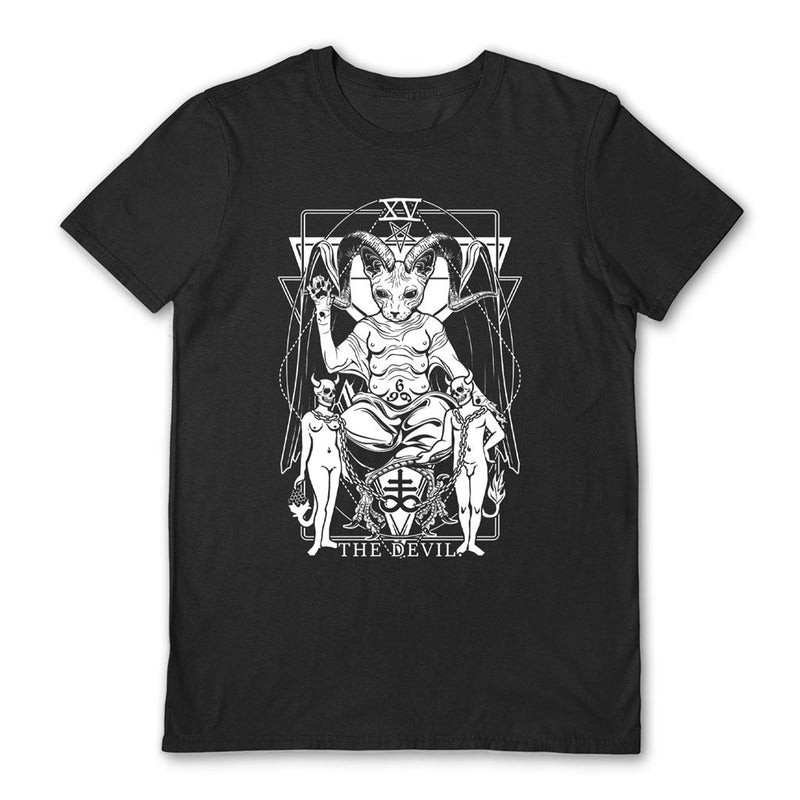VON KOWEN (DEVIL TAROT) BLACK UNISEX T-SHIRT