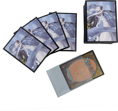 Ultra Pro - The Lord of The Rings: Tales of Middle-Earth 100ct Deck Protector Sleeves - Ft. Galadriel for Magic: The Gathering - Glare-Free Matte Finish & ChromaFusion Technology for Card Protection