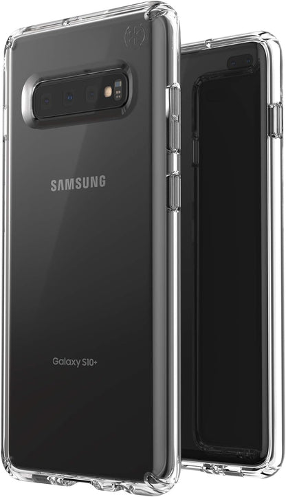Speck Products Presidio Stay Clear Samsung S10+ Case, Clear/Clear