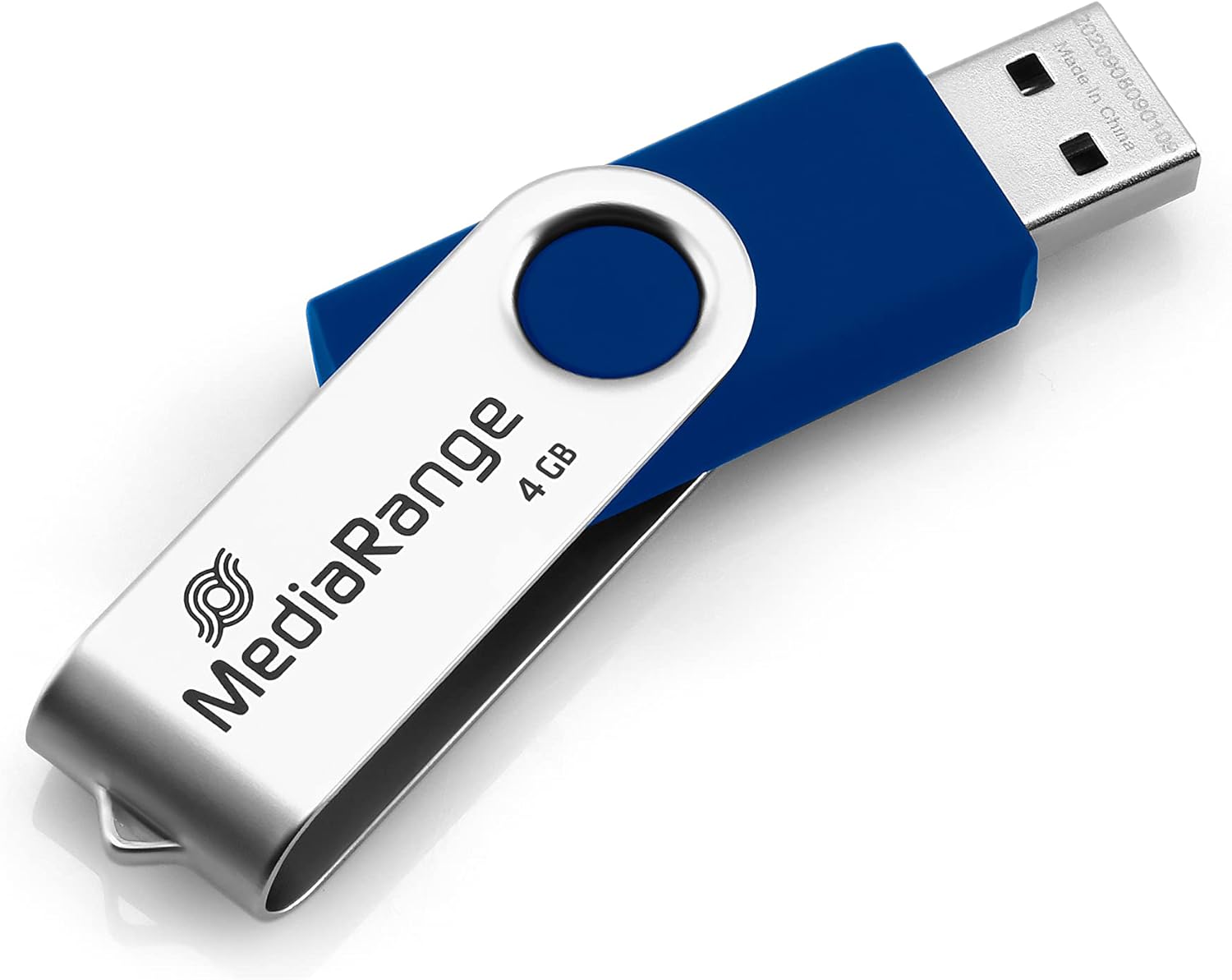 MediaRange USB-Stick MR907 blau, silber 4 GB