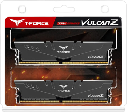 Team Group T-FORCE VULCAN Z TLZGD416G3200HC16CDC01 module de mémoire 16 Go 2 x 8 Go DDR4 3200 MHz 16GB (8GBx2) - 3200MHz C16 Vulcan Z Dual-Channal (grey)