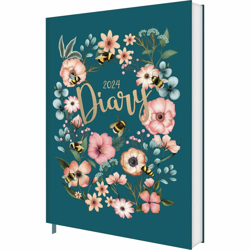 2024 Fashion Diary Floral Bee A5 Diary