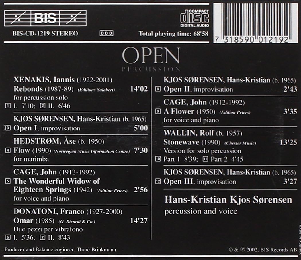 Open: Percussion (Sorensen)