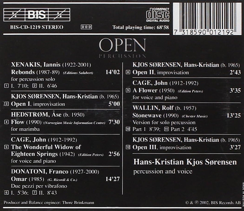 Open: Percussion (Sorensen)