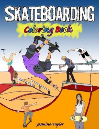 Skateboarding Coloring Book
