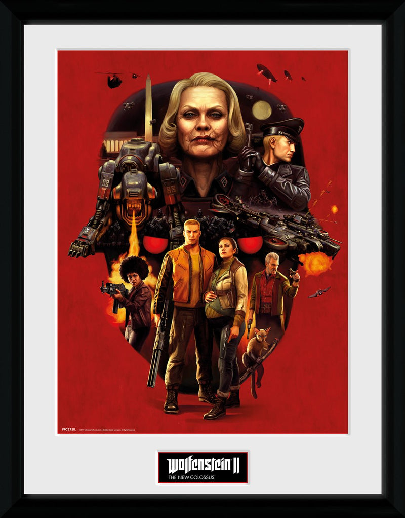 Wolfenstein: Face Of Death (Stampa In Cornice 30X40 Cm)