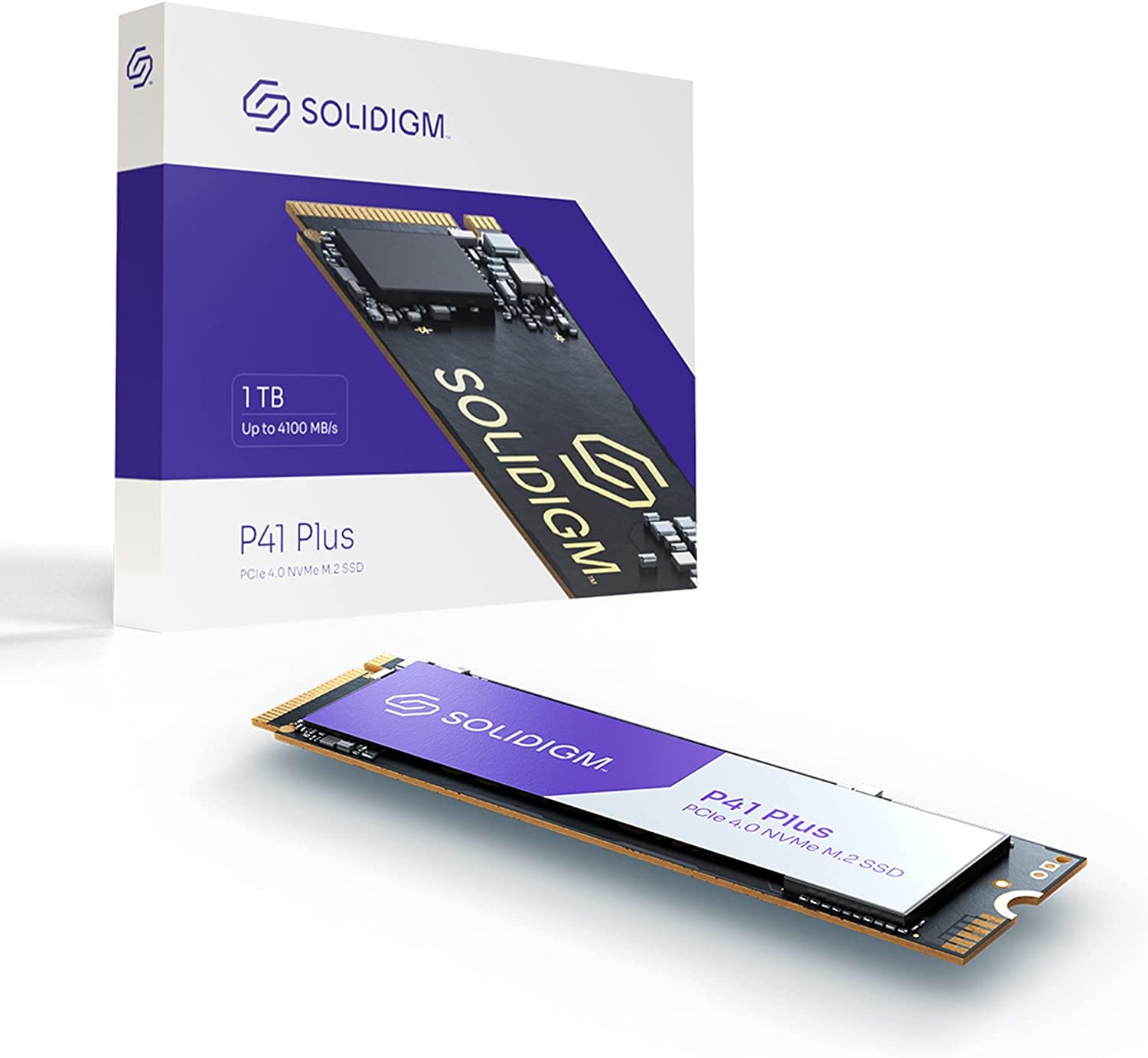 Solidigm™ P41 Plus Series 1TB SSD Internal solid state Drive GEN 4 NVMe 4.0 x4 M.2 SSD 2280 3D NAND Internal Solid State Drive (1TB, M.2 80mm, PCIe 4.0 x4)