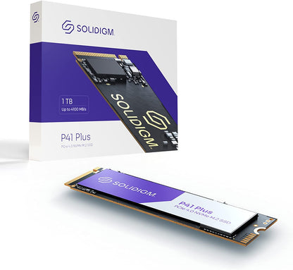Solidigm™ P41 Plus Series 1TB SSD Internal solid state Drive GEN 4 NVMe 4.0 x4 M.2 SSD 2280 3D NAND Internal Solid State Drive (1TB, M.2 80mm, PCIe 4.0 x4)