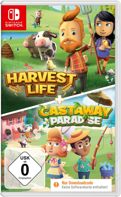 Harvest Life + Castaway Paradise (Code in a Box) (Switch)