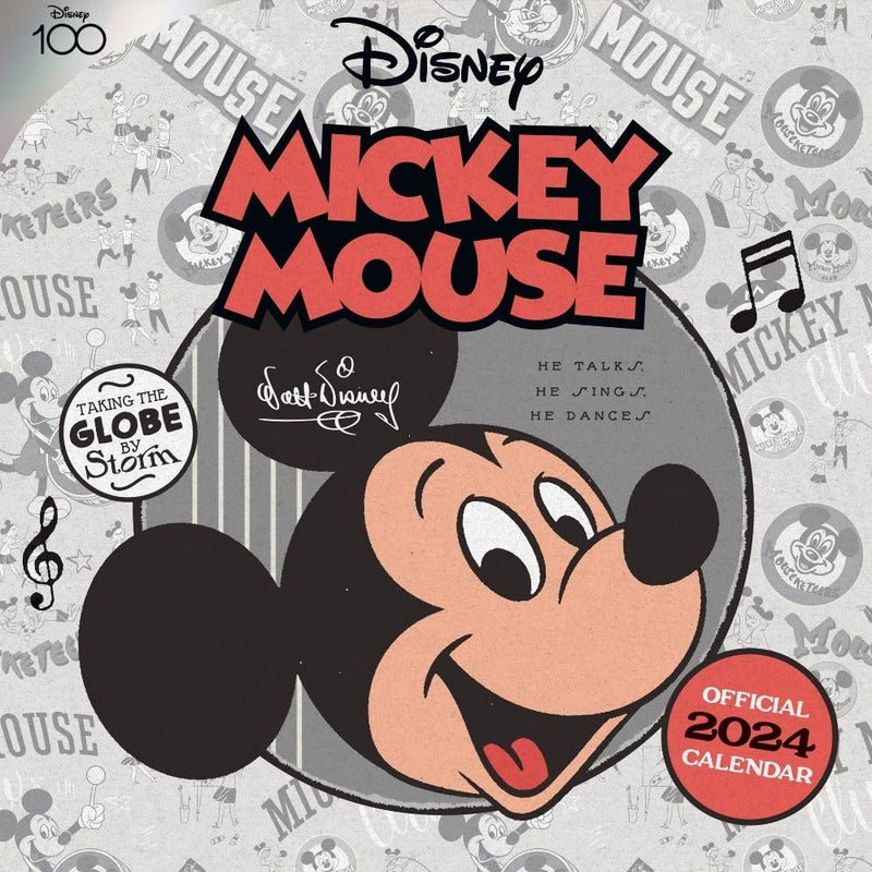 Mickey Mouse Classic 2024 Square Wall Calendar