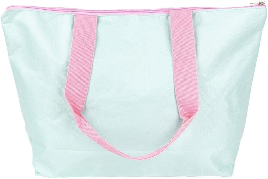 CERDÁ LIFE'S LITTLE MOMENTS Minnie Mouse Beach Bag - Zip Closure - 47 x 33 x 15 cm - Canvas Bag with Long Handles - Design Printed on Canvas - Original Product Designed in Spain