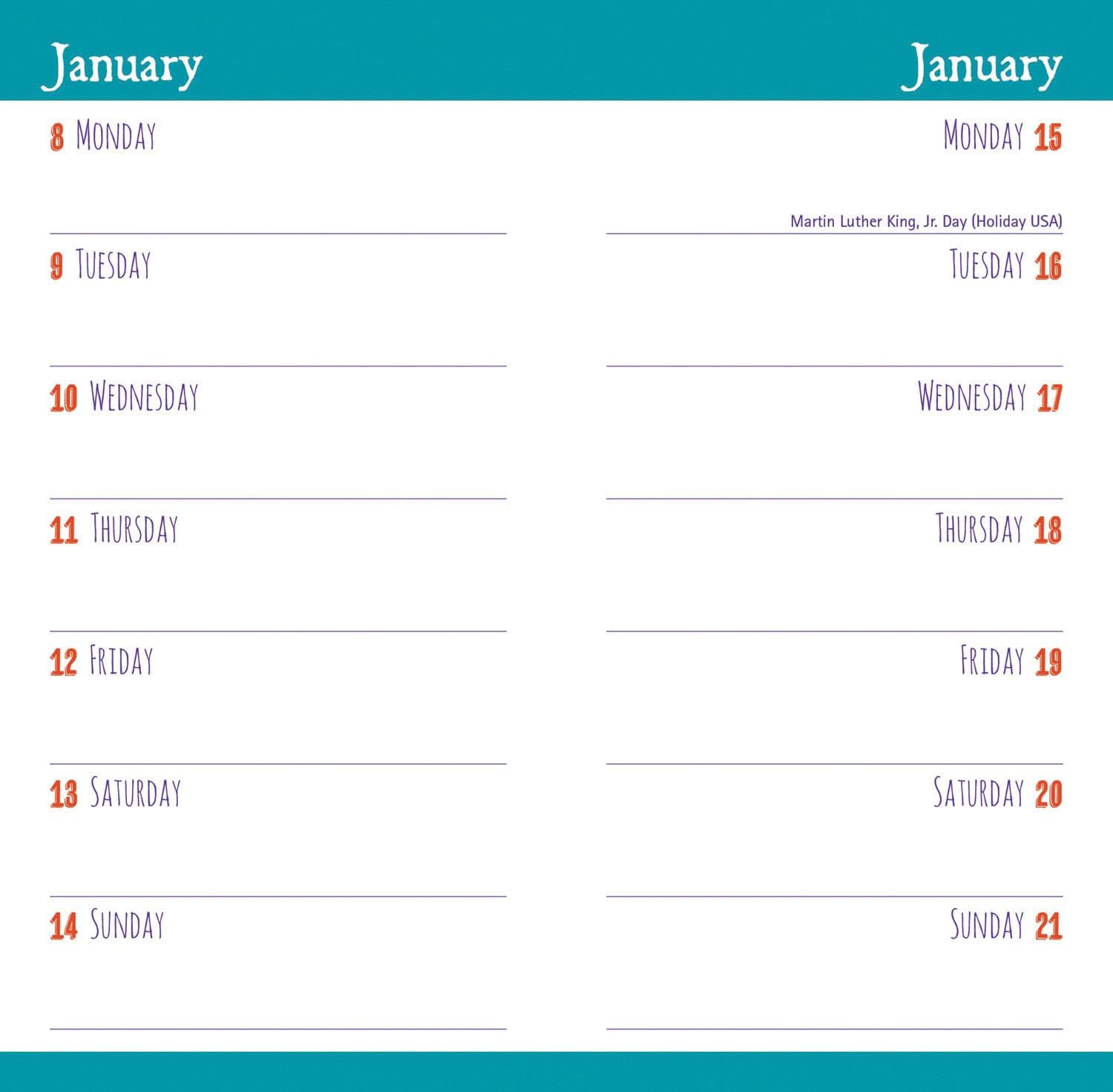 2024 Milk Friendship Slim Diary Calendar