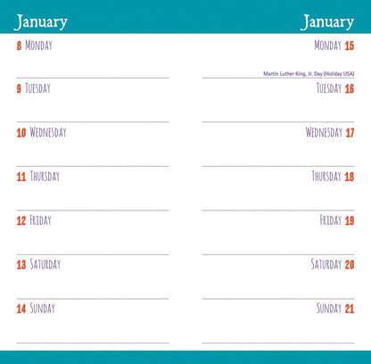 2024 Milk Friendship Slim Diary Calendar