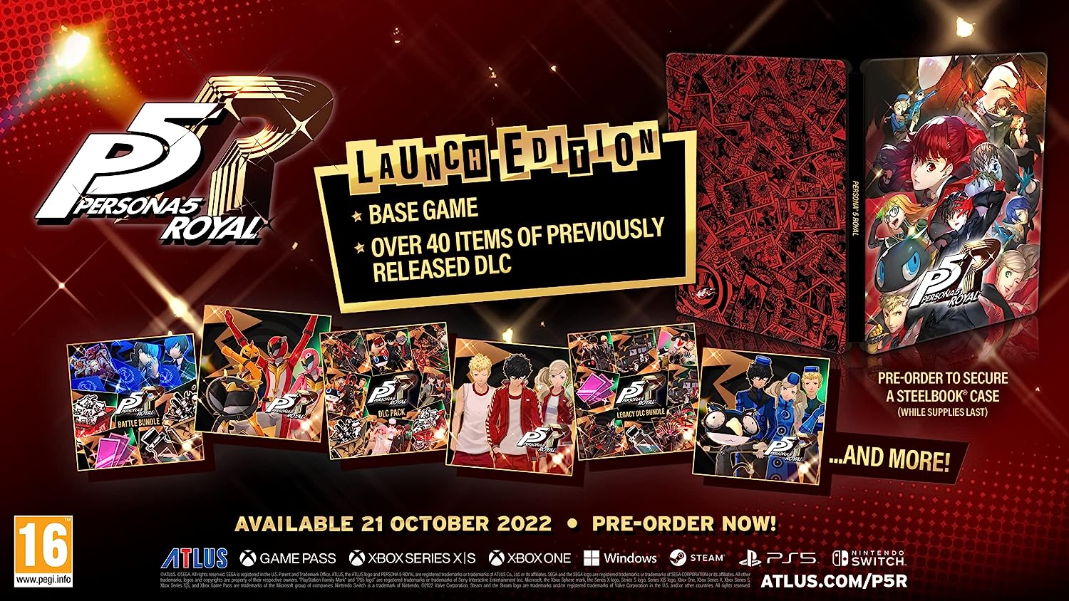Persona 5 Royal Launch Edition PS5 Playstation 5 SteelBook Edition