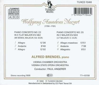 Mozart: Piano Concertos 22 & 2