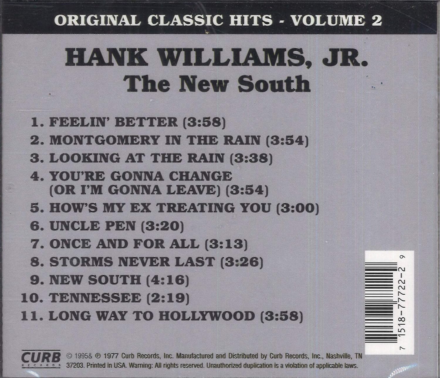 The New South, Original Classic Hits Vol. 2