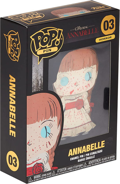 Funko - Pop Pin Annabelle 10 cm Dolls and Action Figures, Multicoloured (135813), único, Does not apply Synthetic, No Gemstone