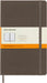 Moleskine Classic Ruled Paper Notebook, Hard Cover and Elastic Closure Journal, Color Earth Brown, Size Large 13 x 21 cm, 240 Pages Earth Brown Large Ruled