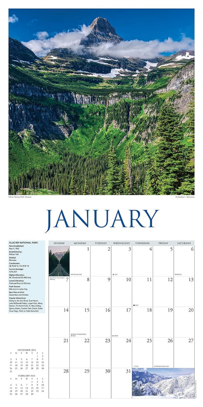 National Parks of the West 2024 12 X 12 Wall Calendar