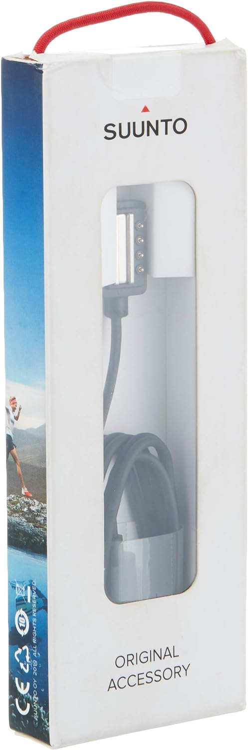 Suunto - Charging / Data Cable - Usb Male To Terminal (Magnet) - Black
