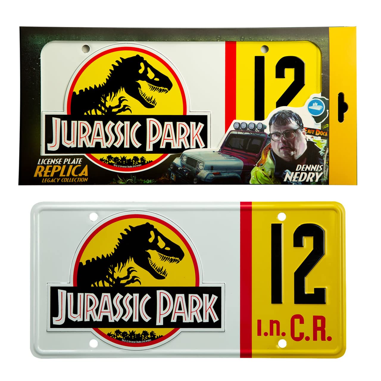 Jurassic Park Replik 1/1 Dennis Nedry Nummernschil
