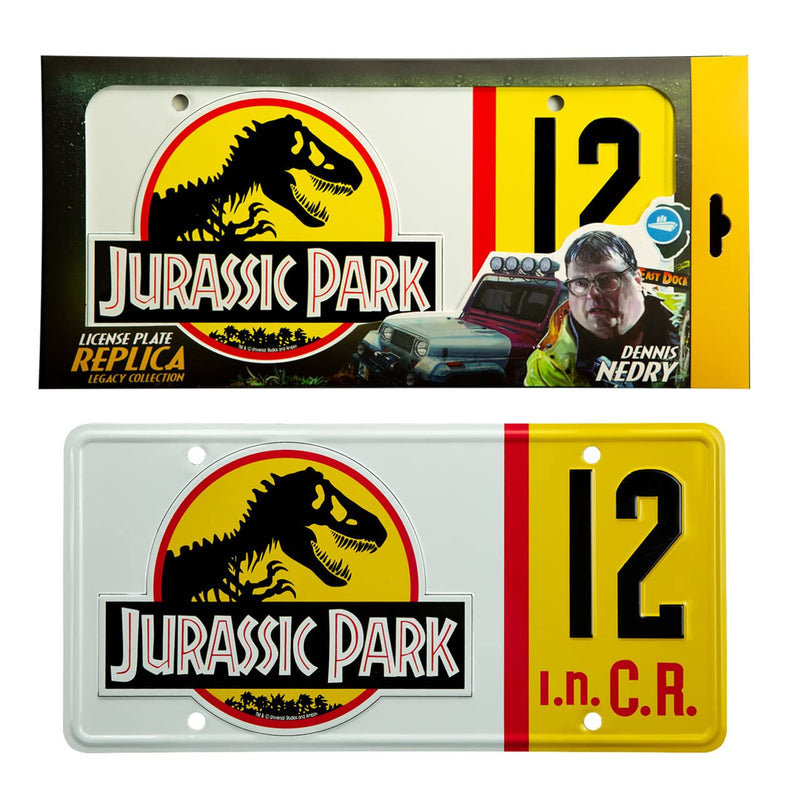 Jurassic Park Replik 1/1 Dennis Nedry Nummernschil