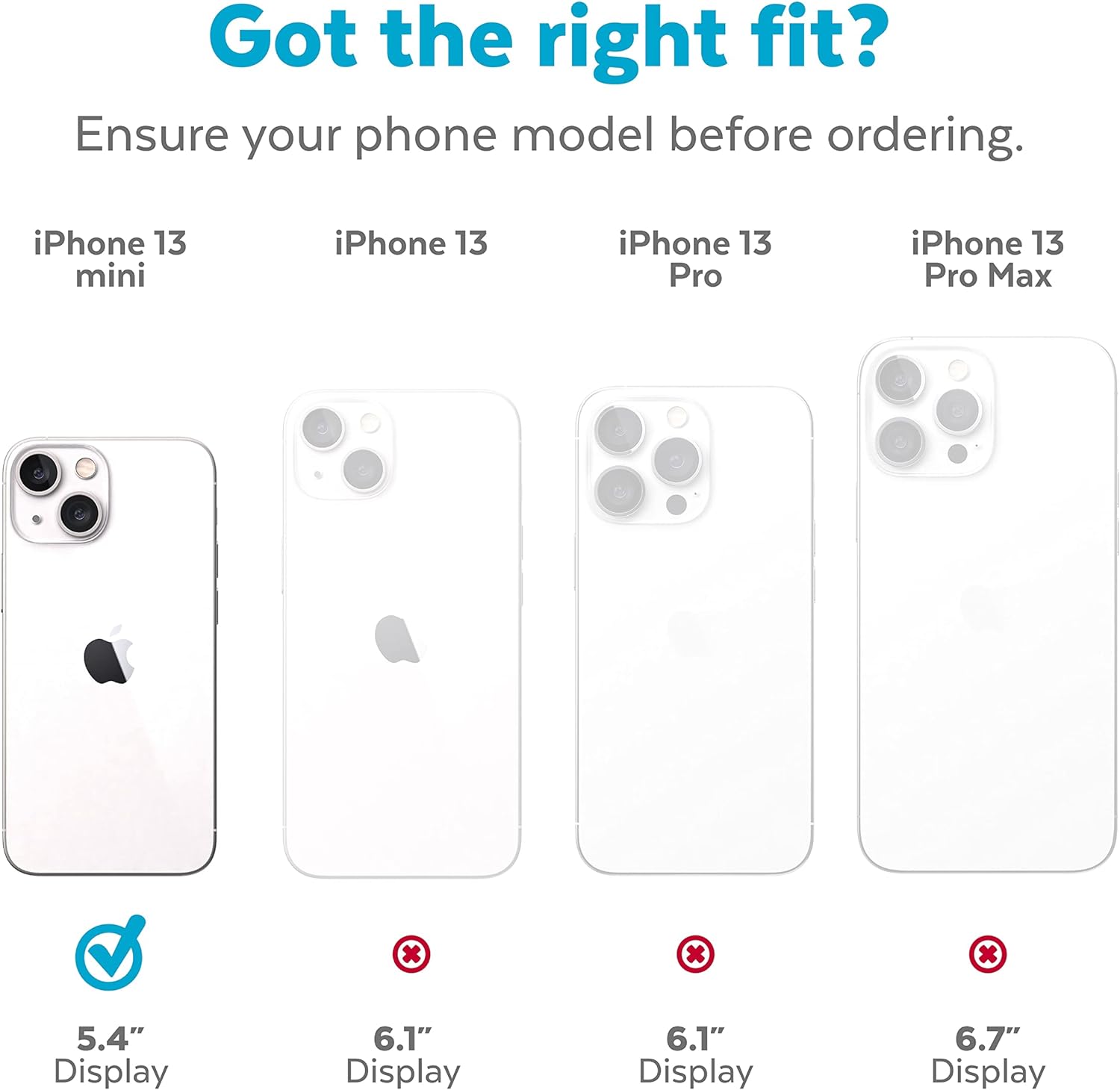 Speck Products Gemshell Clear + MagSafe iPhone 13 mini/iPhone 12 mini Case, Clear/Clear