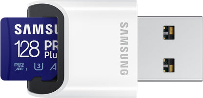 SAMSUNG Speicherkarte mit Lesegerat microSD PRO Pl