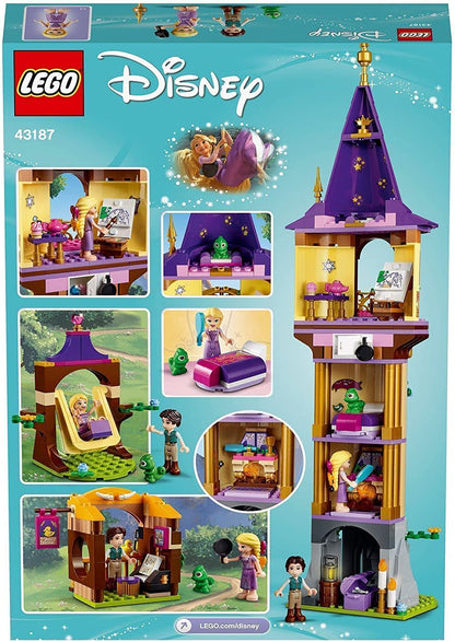LEGO 43187 Disney Princess Rapunzel’s Tower Castle Playset with 2 Mini Dolls from Tangled Movie