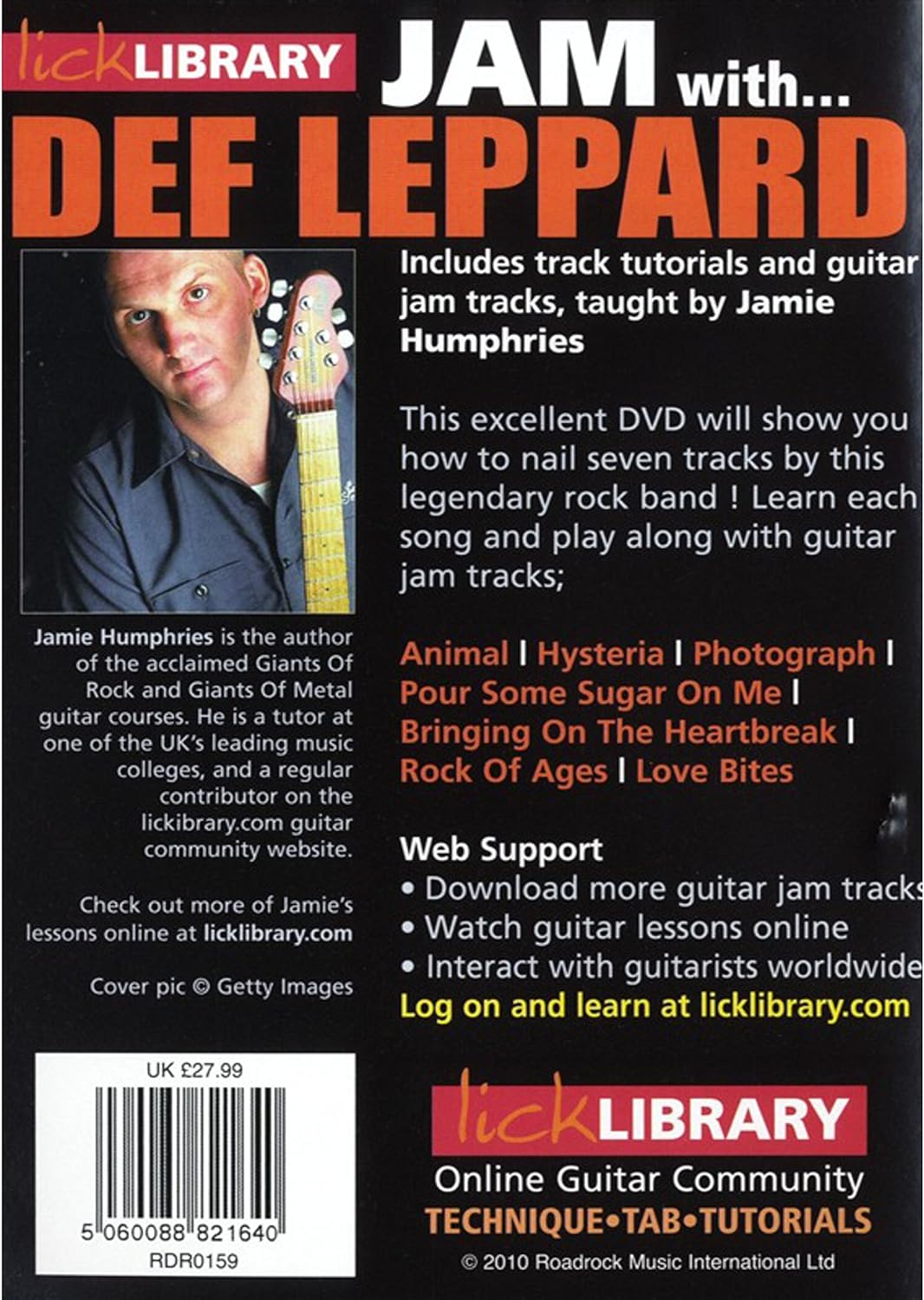 JAM WITH DEF LEPPARD JAMIE HUMPHRIES GUI