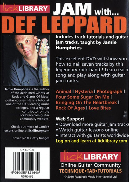 JAM WITH DEF LEPPARD JAMIE HUMPHRIES GUI