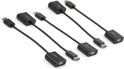 StarTech.com 5-Pack DisplayPort to VGA Adapter - DisplayPort 1.2 to VGA Active Adapter - Digital DP to Analog VGA Video Converter Dongle - DisplayPort Male to VGA Female Monitor Adapter