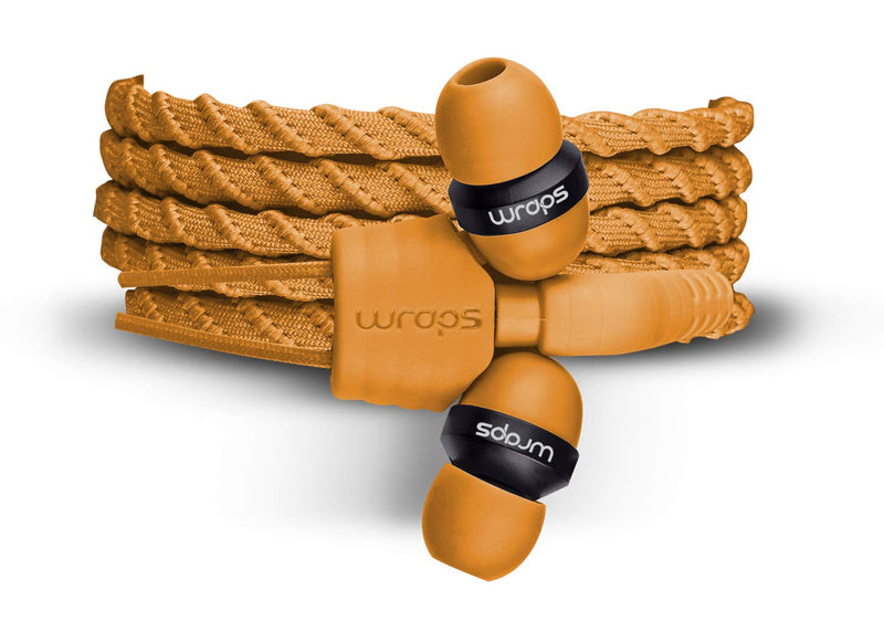 Wraps Wearable Braided Wristband Headphone Earbuds, Talk Sunrise (WRAPSCSUN-VI5M) Sunrise Talk