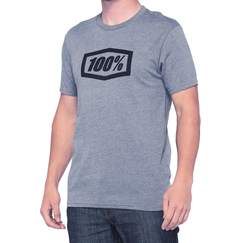 100% Essential T-Shirt Gunmetal Heather L