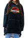 cotton division Jurassic Park UXJUPAMSP001 Sweatshirt à Capuche, Noir, Taille Unique Mixte