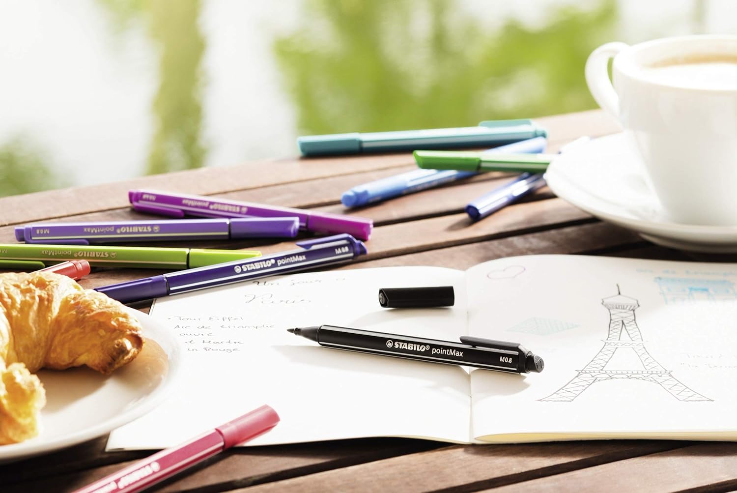 Nylon Tip Writing Pen - STABILO pointMax - Box of 10 - Yellow