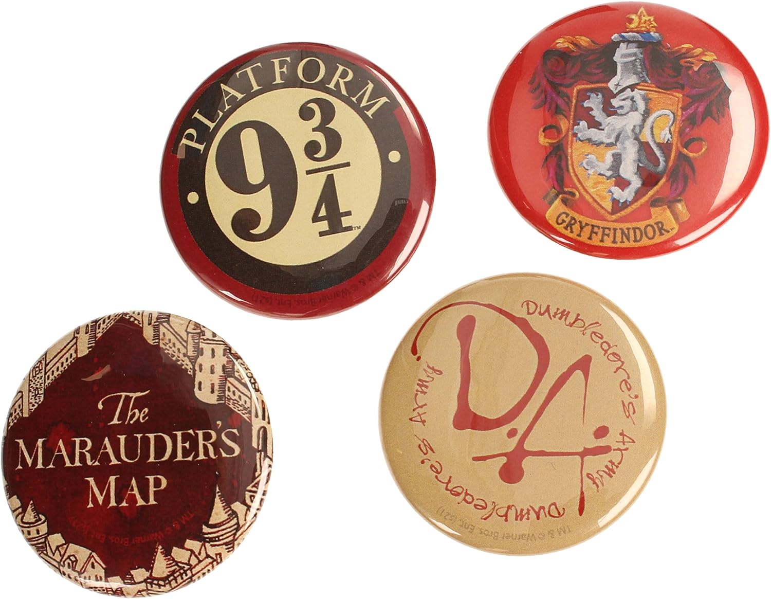 SD TOYS HARRY POTTER - Pack de 4 badges