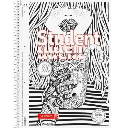 5 x Brunnen Lin28 College Notepads A4 Cocktail Zenart