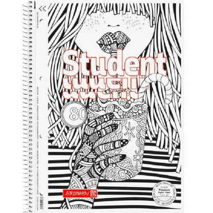 5 x Brunnen Lin28 College Notepads A4 Cocktail Zenart