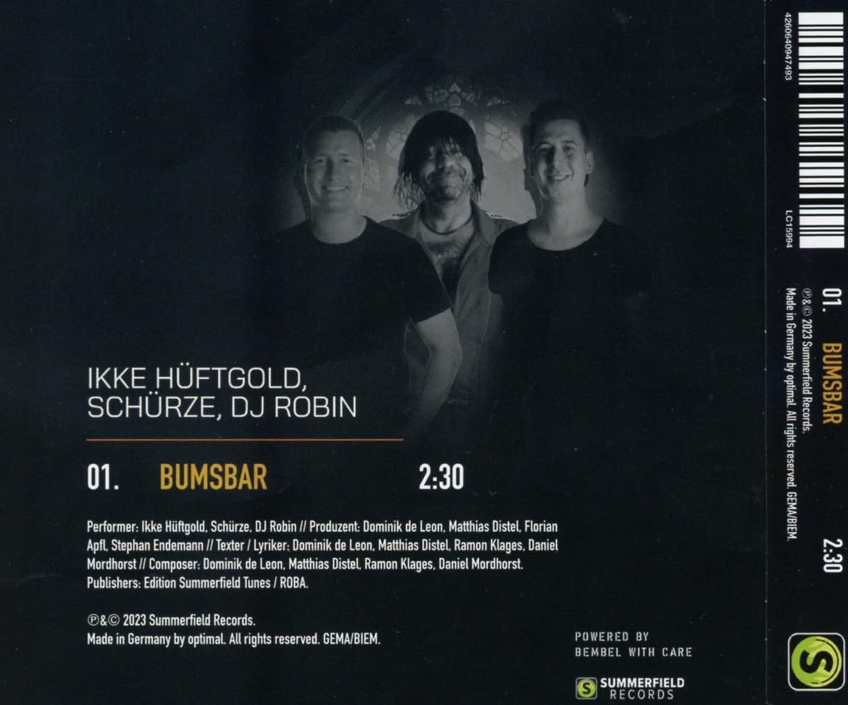 Bumsbar (CD + T-Shirt in XL)